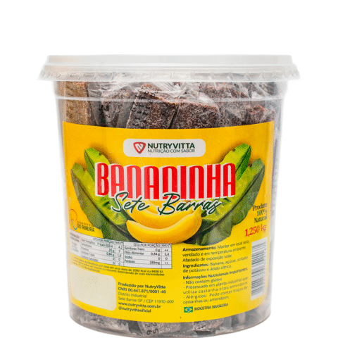 BANANINHA SETE BARRAS - com açúcar