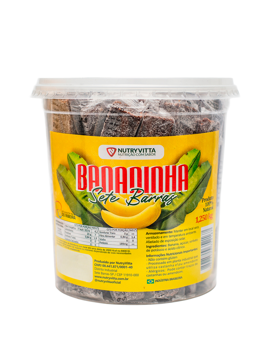 BANANINHA SETE BARRAS - com açúcar