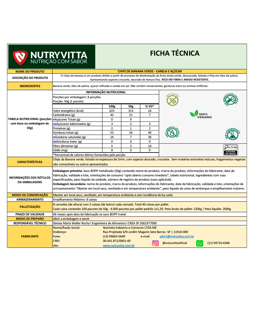 Nutrychips - Canela e Açúcar - Imagem 2